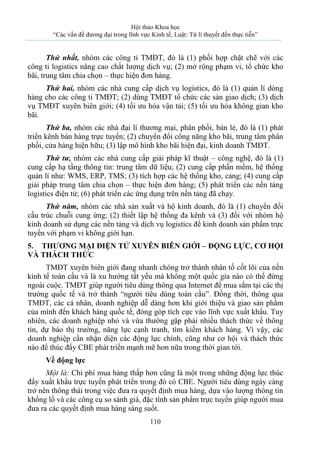 Xu hướng thương mại điện tử xuyên biên giới cơ hội khởi nghiệp từ thương mại điện tử và Logistics trang 5