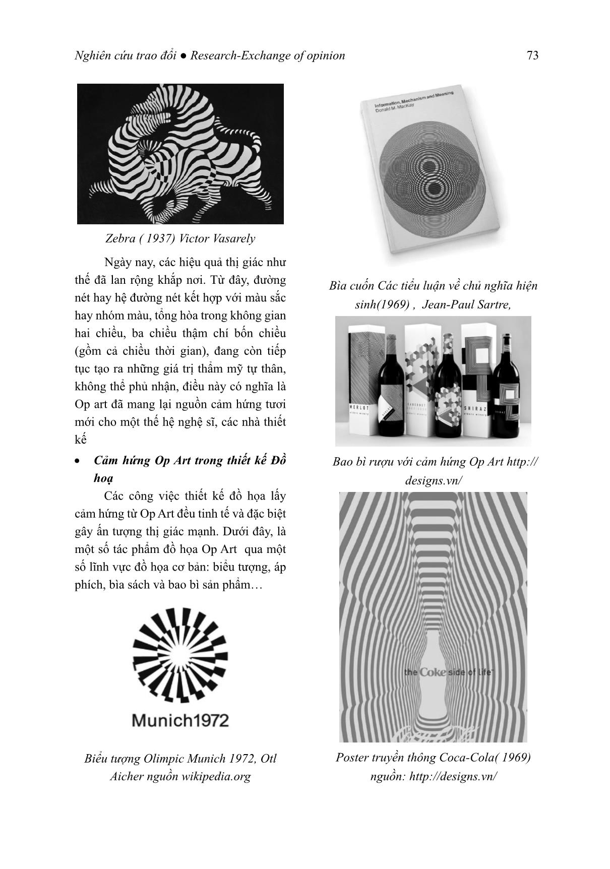 Ảnh hưởng của nghệ thuật quang học (OP art) đến lĩnh vực thiết kế hiện đại trang 6