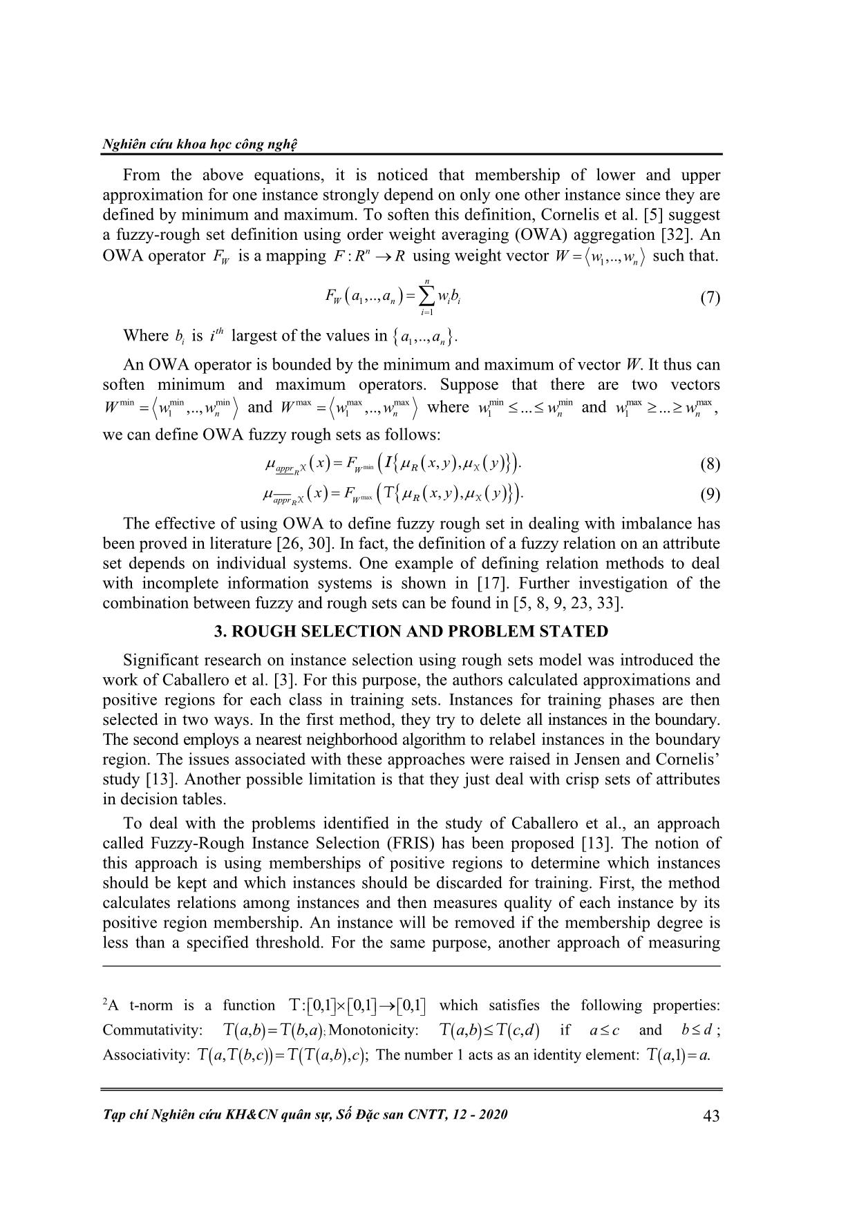 Data balancing methods by fuzzy rough sets trang 4