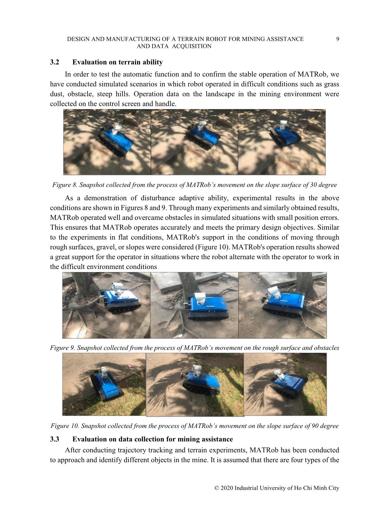 Design and manufacturing of a terrain robot for mining assistance and data acquisition trang 7