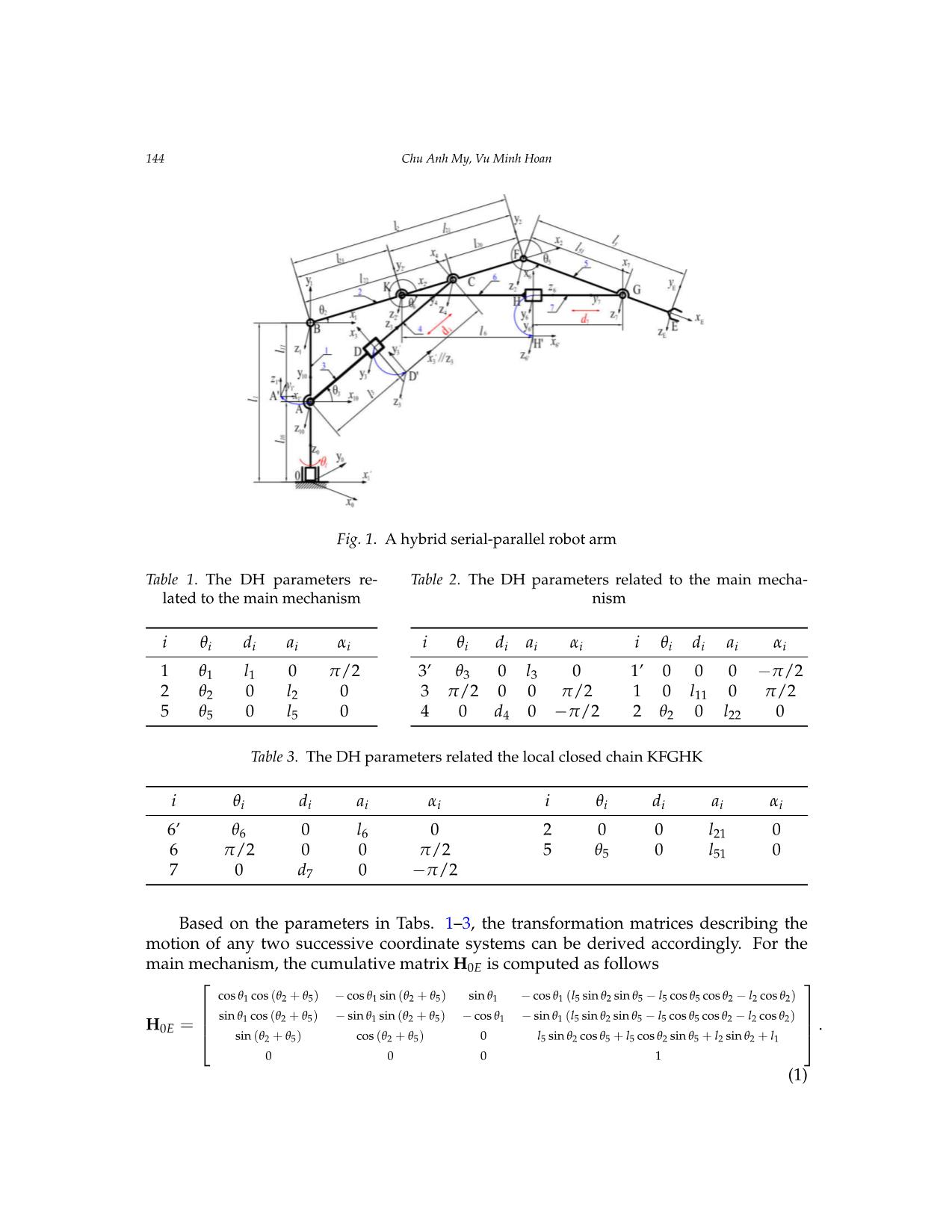 Kinematic and dynamic analysis of a serial manipulator with local closed loop mechanisms trang 4