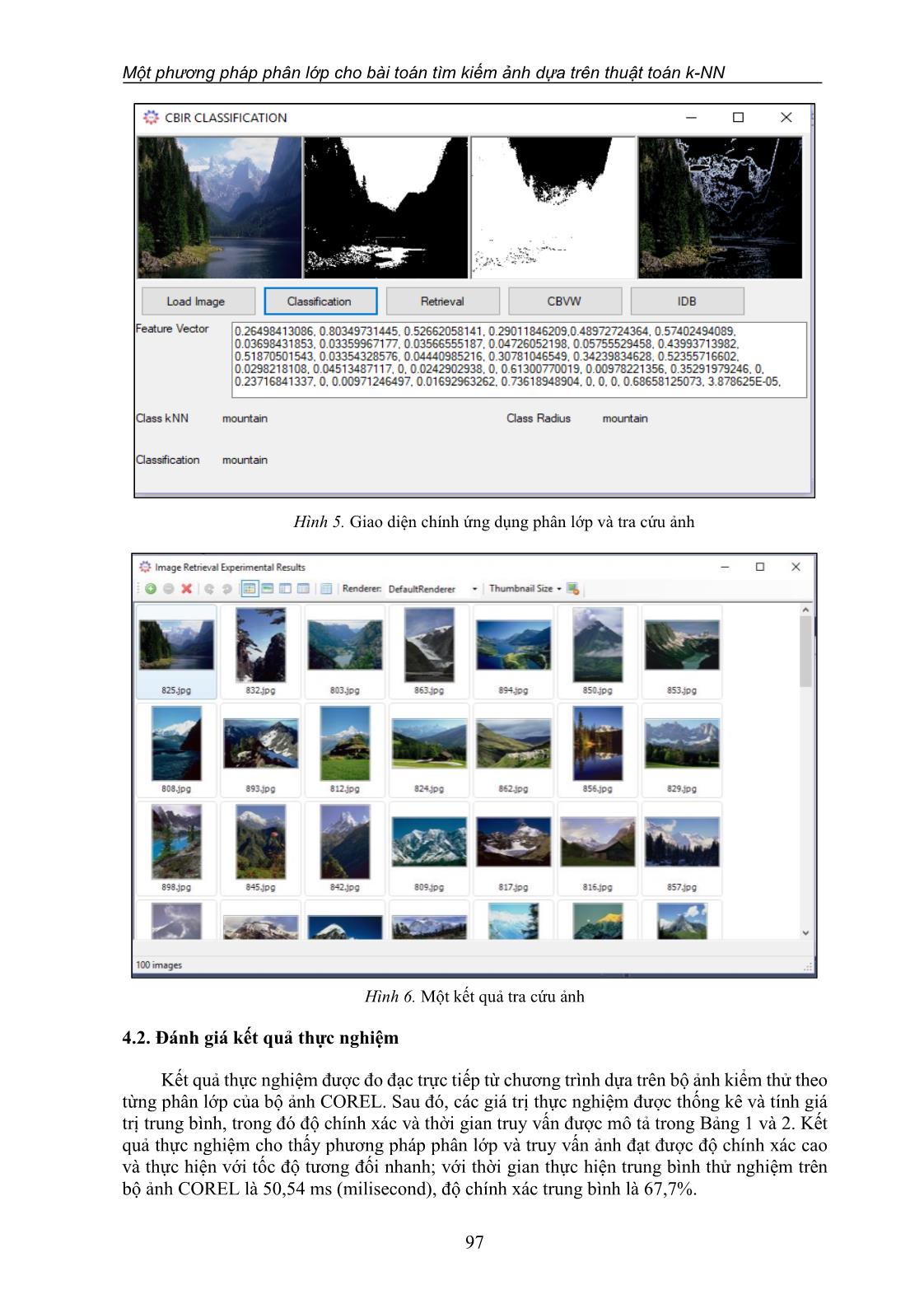 Một phương pháp phân lớp cho bài toán tìm kiếm ảnh dựa trên thuật toán k-NN trang 9