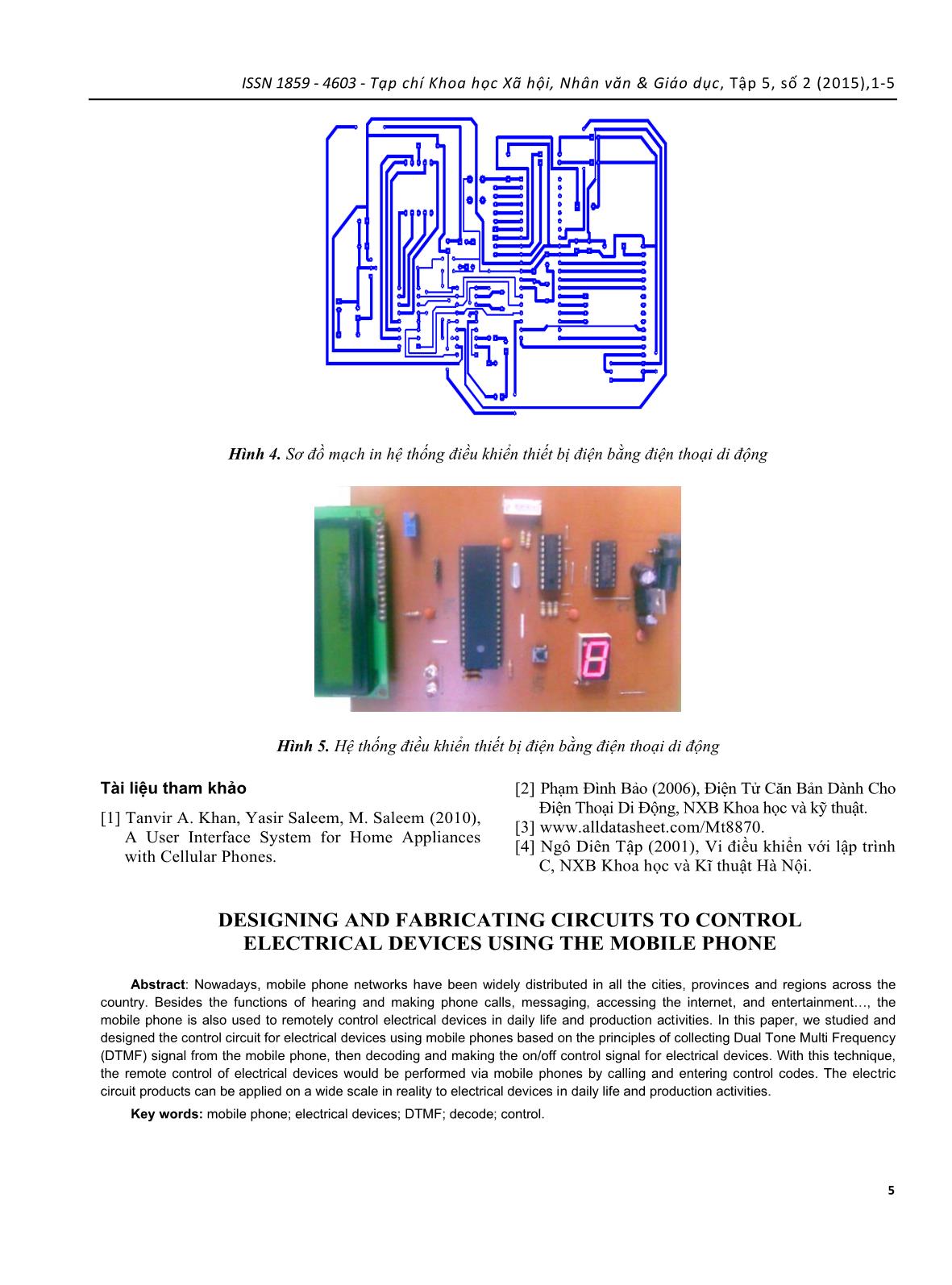 Nghiên cứu thiết kế, chế tạo mạch điều khiển thiết bị điện bằng điện thoại di động trang 5
