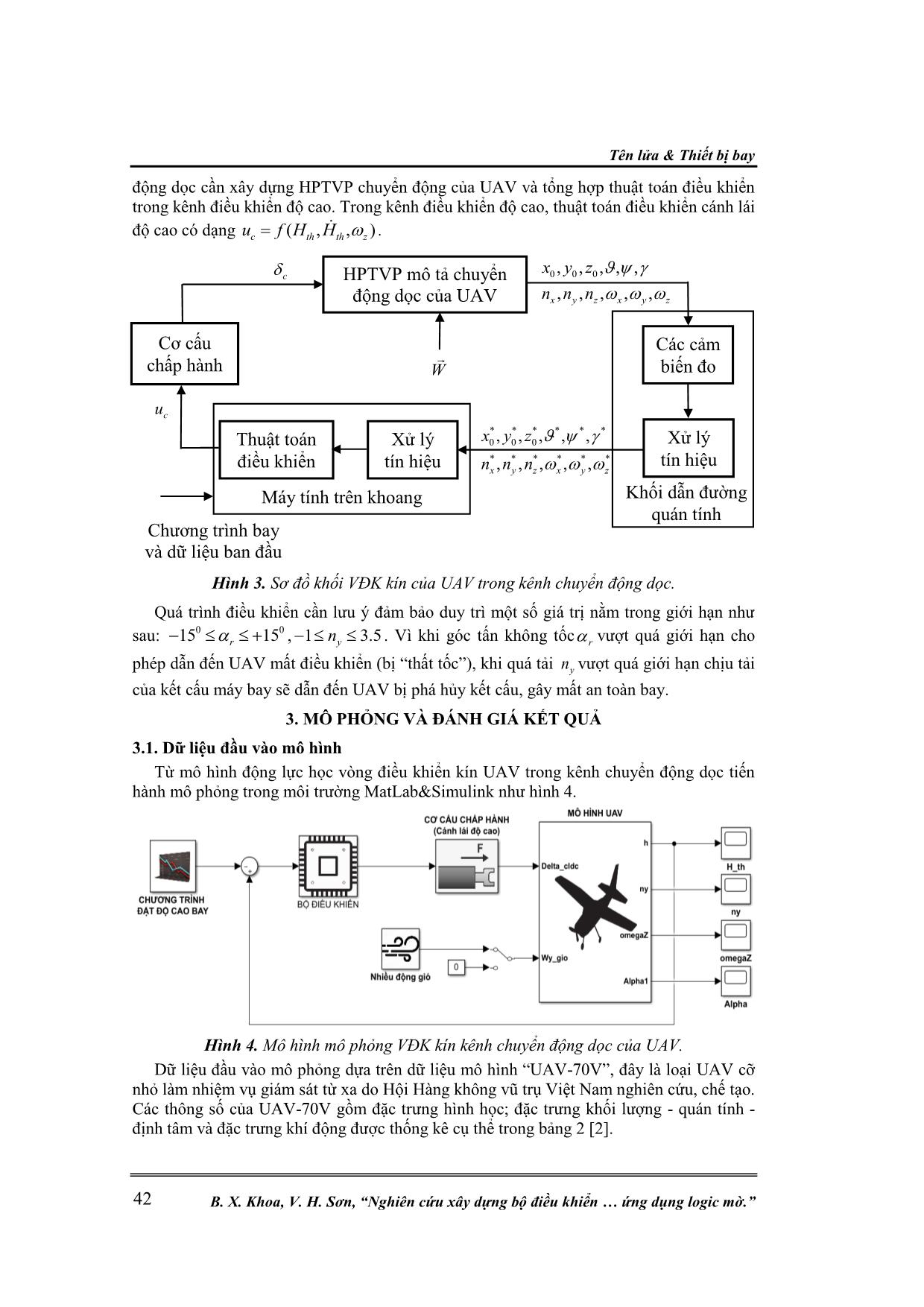 Nghiên cứu xây dựng bộ điều khiển cho UAV trong kênh chuyển động dọc ứng dụng logic mờ trang 5
