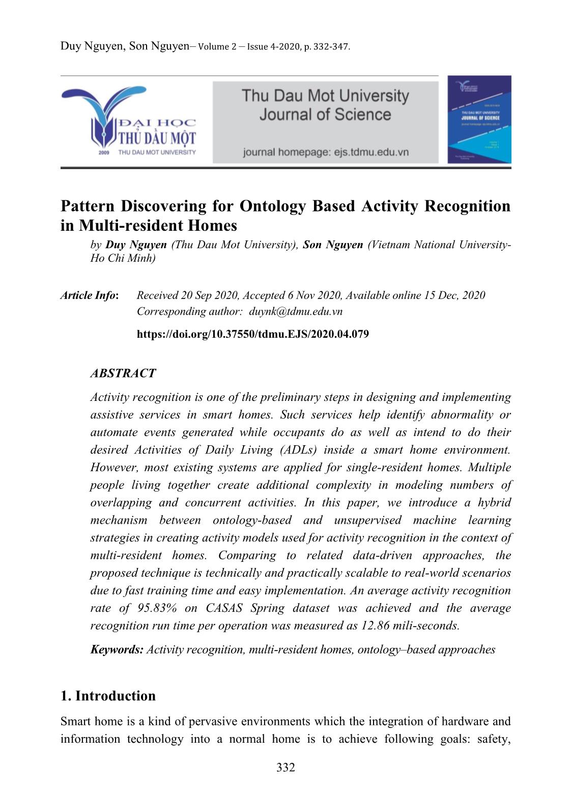 Pattern discovering for ontology based activity recognition in multi-resident homes trang 1