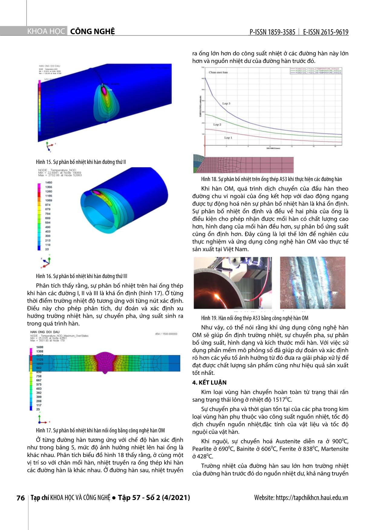 Phân tích sự chuyển pha và trường nhiệt khi hàn nối ống thép các bon bằng quá trình orbital - mag trang 5