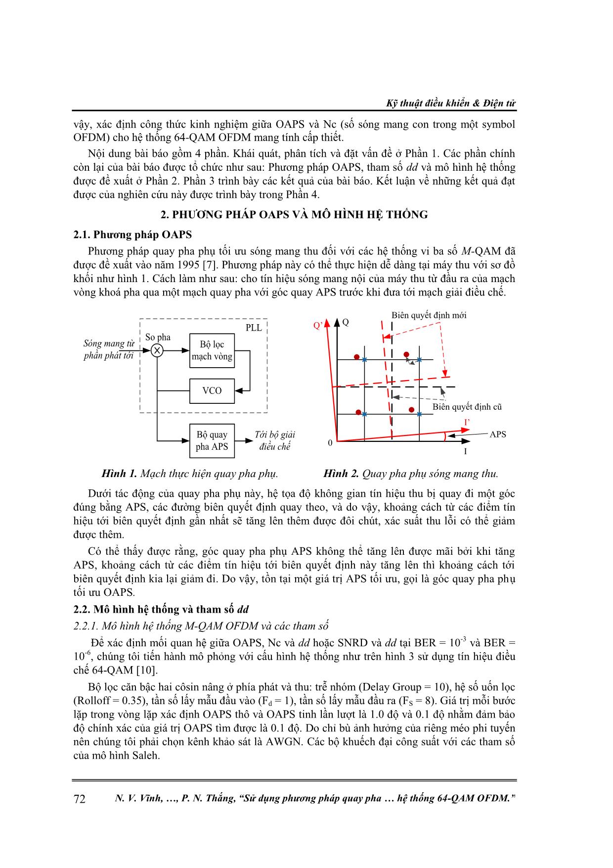 Sử dụng phương pháp quay pha phụ tối ưu để giảm ảnh hưởng của méo phi tuyến trong hệ thống 64-QAM Ofdm trang 2