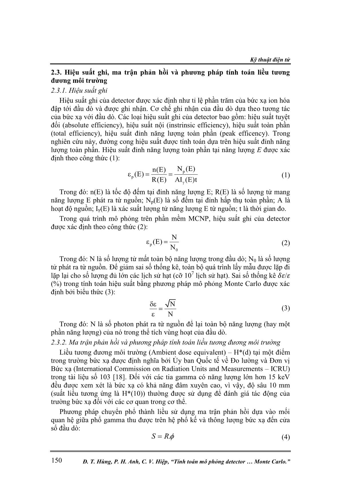 Tính toán mô phỏng detector bán dẫn CdZnTe bằng phương pháp monte carlo trang 3