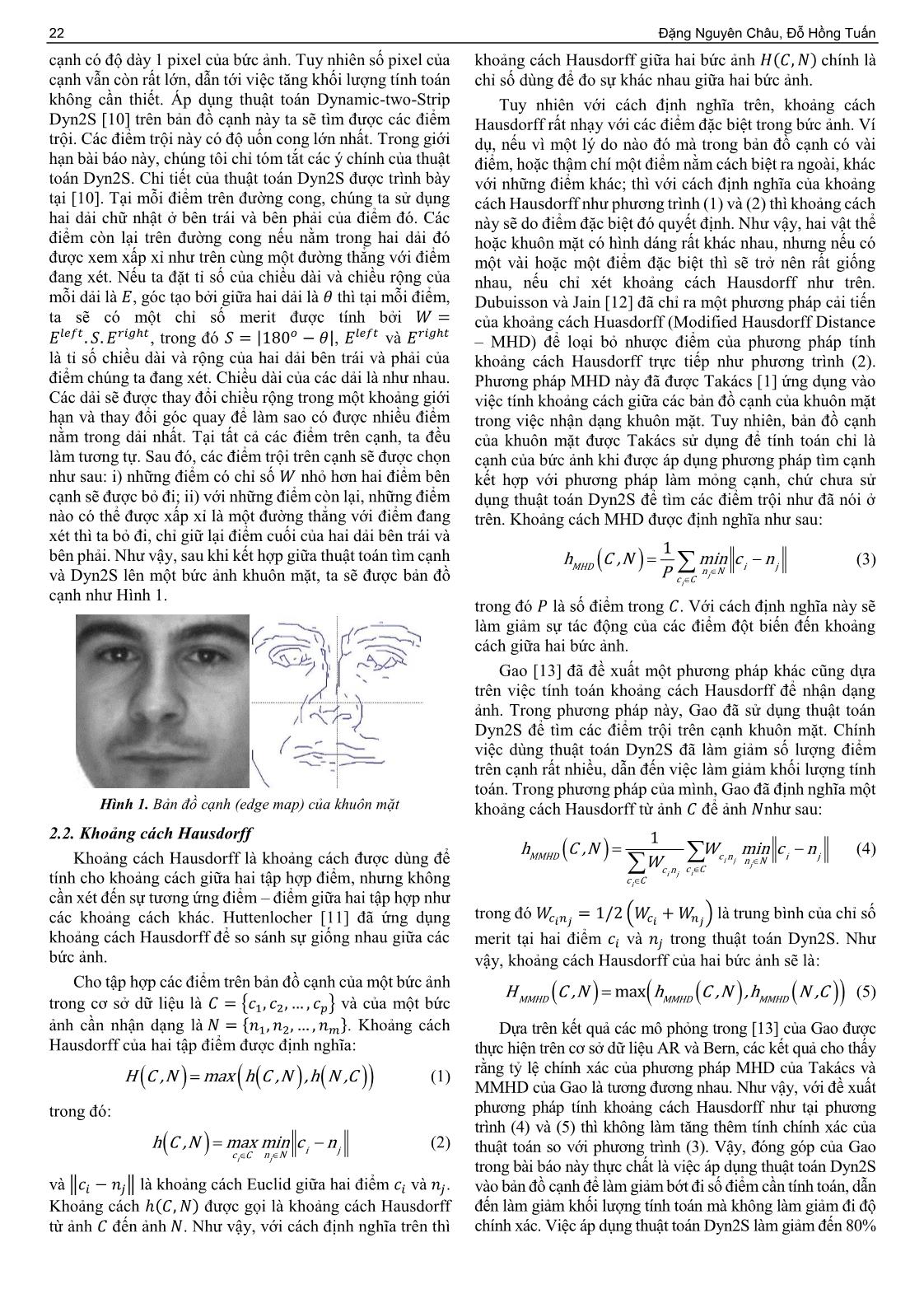 Tổng quan các phương pháp nhận dạng khuôn mặt dựa trên đặc trưng cạnh trang 2