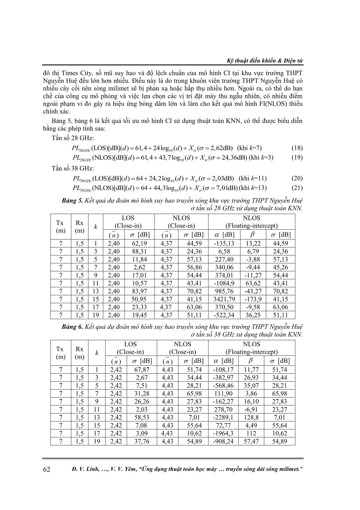 Ứng dụng thuật toán học máy trong ước lượng mô hình suy hao truyền sóng dải sóng milimet trang 9