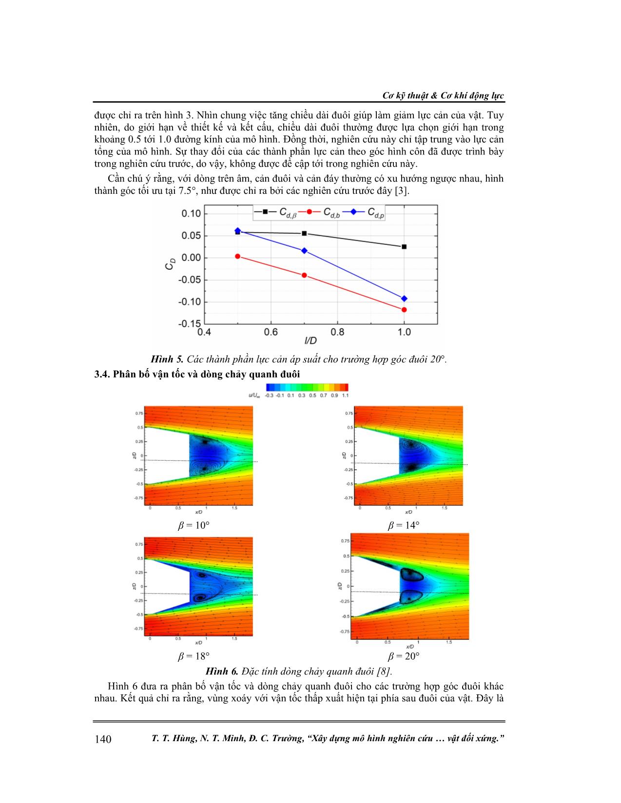 Xây dựng mô hình nghiên cứu ảnh hưởng của đuôi hình côn lên dòng chảy và lực cản của vật đối xứng trang 5