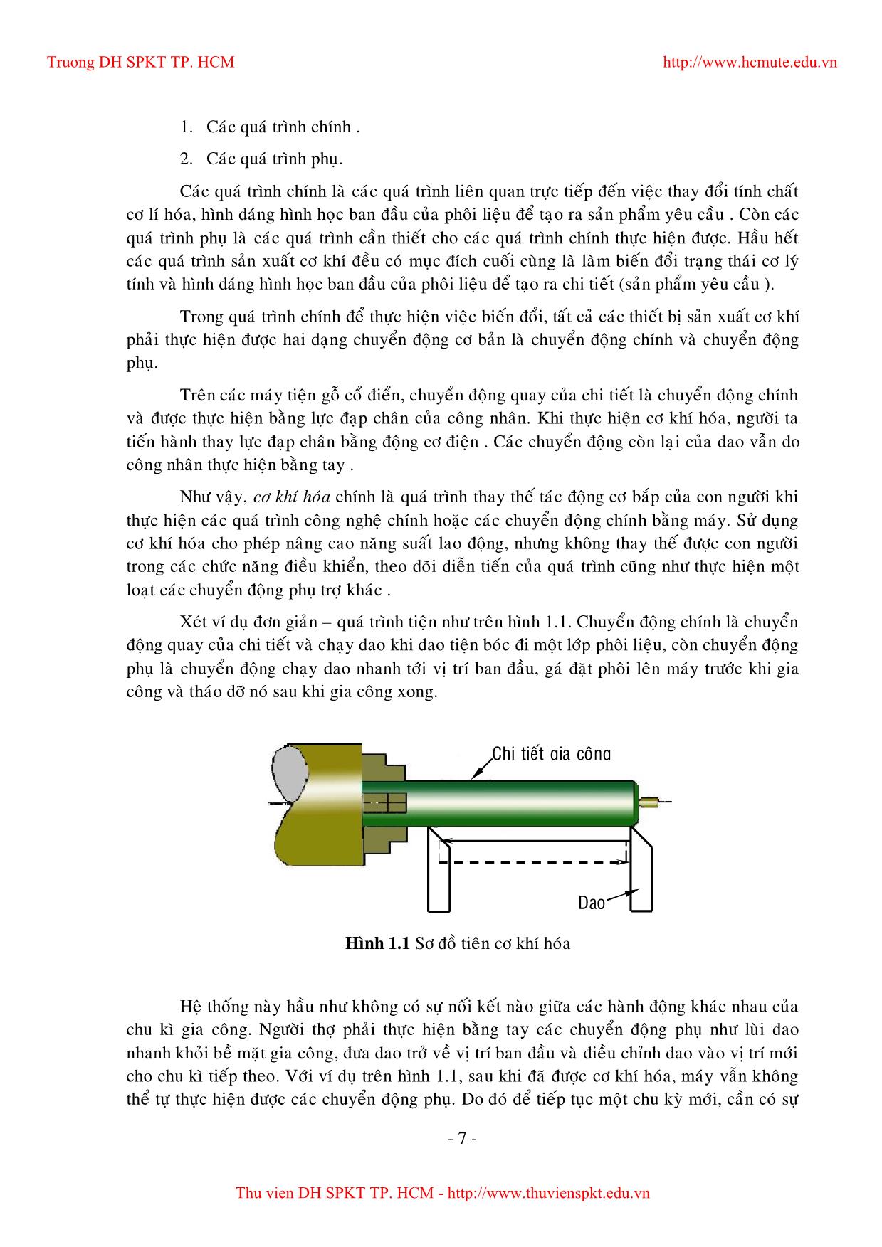 Giáo trình Tự động hóa quá trình sản xuất (Phần 1) trang 5