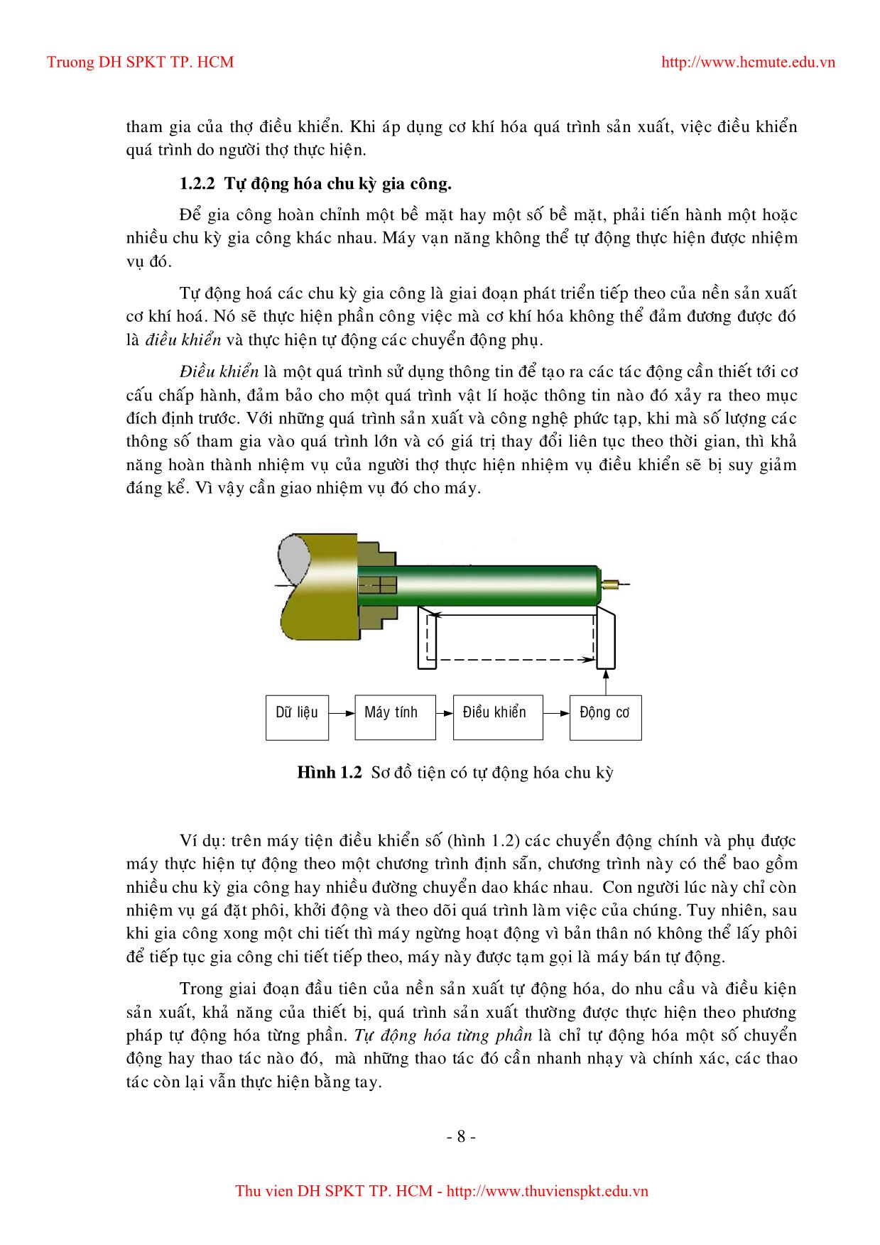 Giáo trình Tự động hóa quá trình sản xuất (Phần 1) trang 6