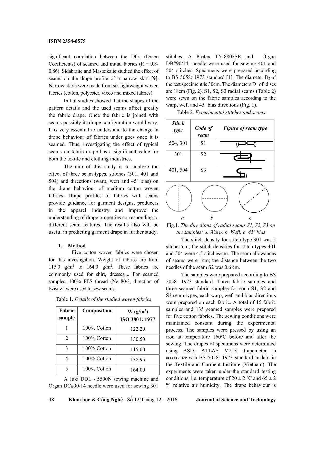 Effect of seams on drape behaviour of cotton woven fabrics trang 2