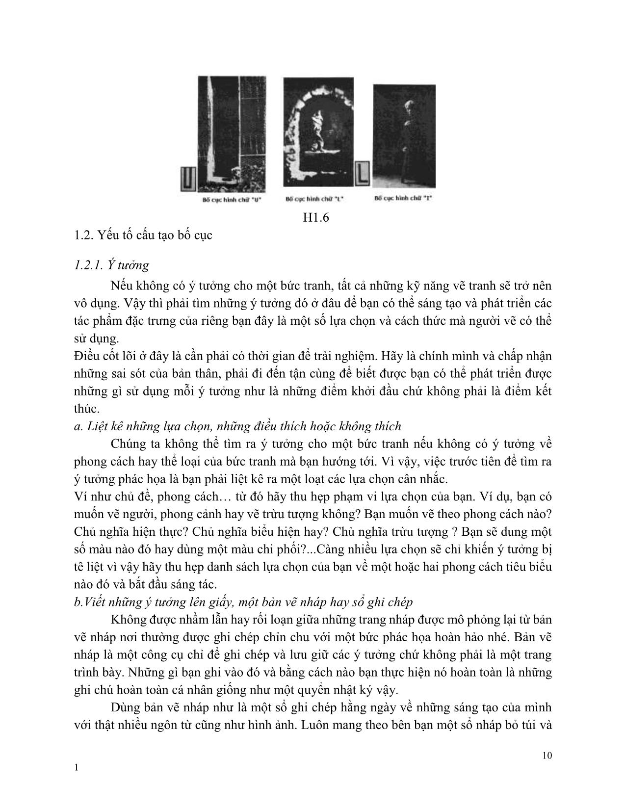 Giáo trình Hội họa - Bố cục cơ bản trang 10