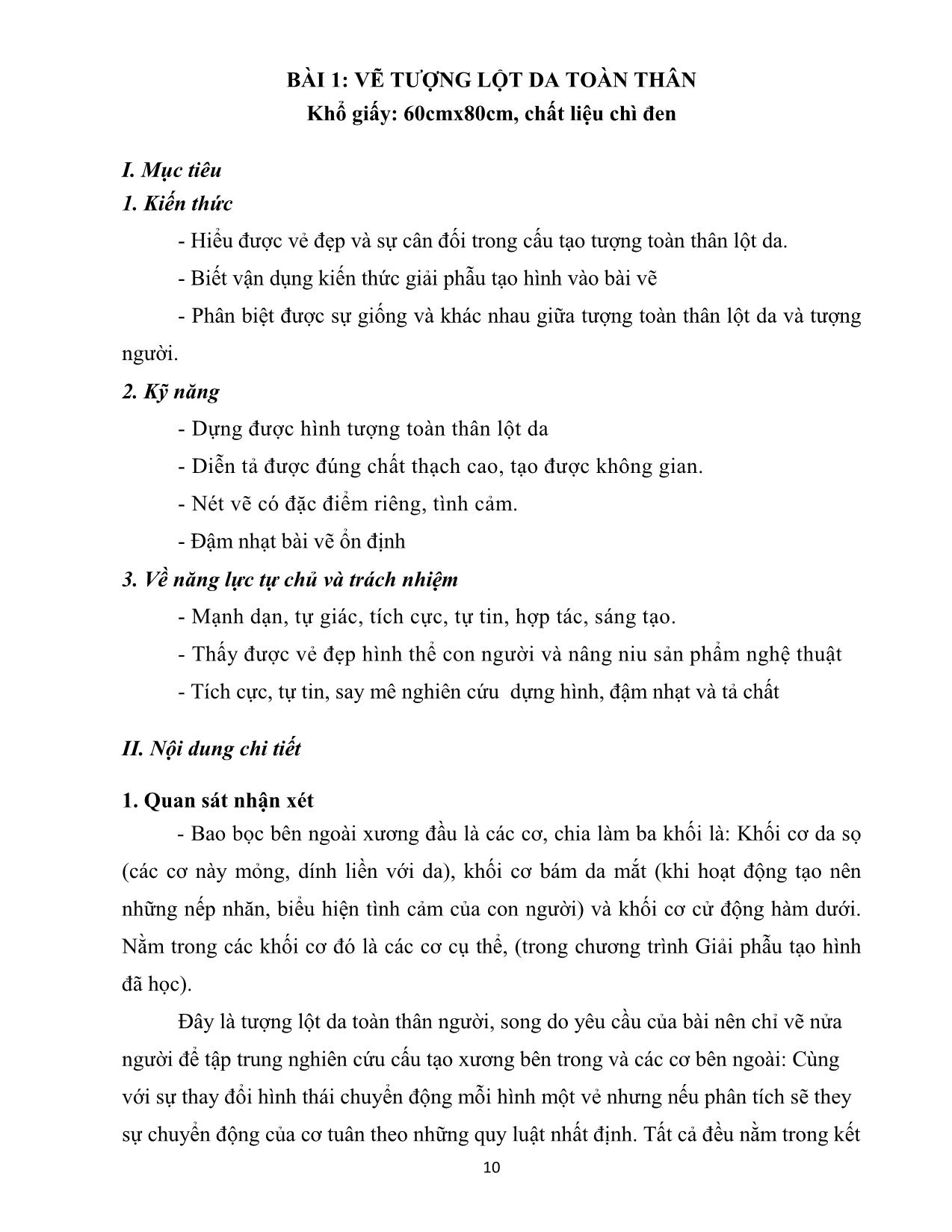 Giáo trình Hội họa - Hình họa toàn thân tượng người trang 10