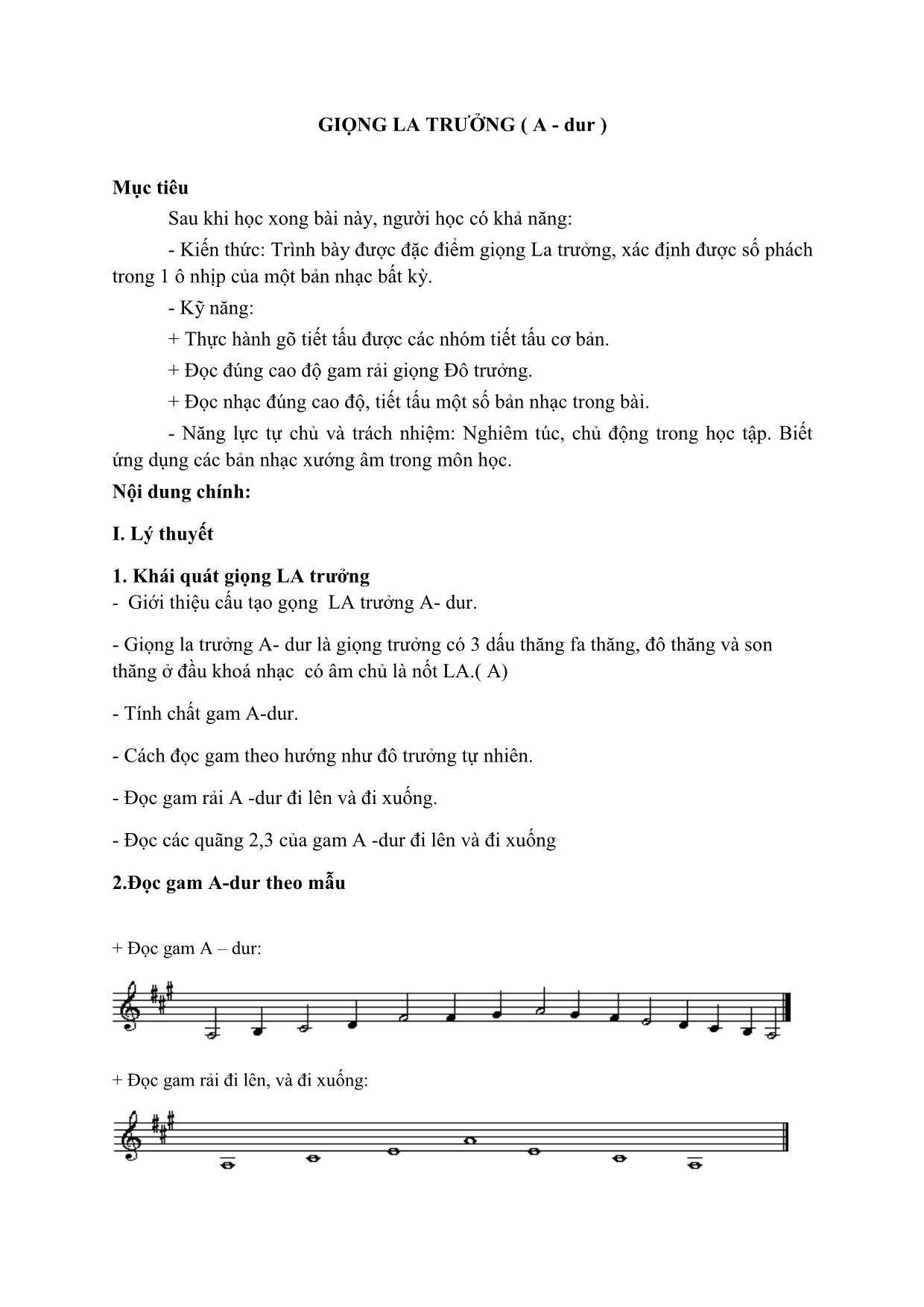 Giáo trình Thanh nhạc, organ, biểu diễn nhạc cụ truyền thống - Ký xướng âm 4 trang 6