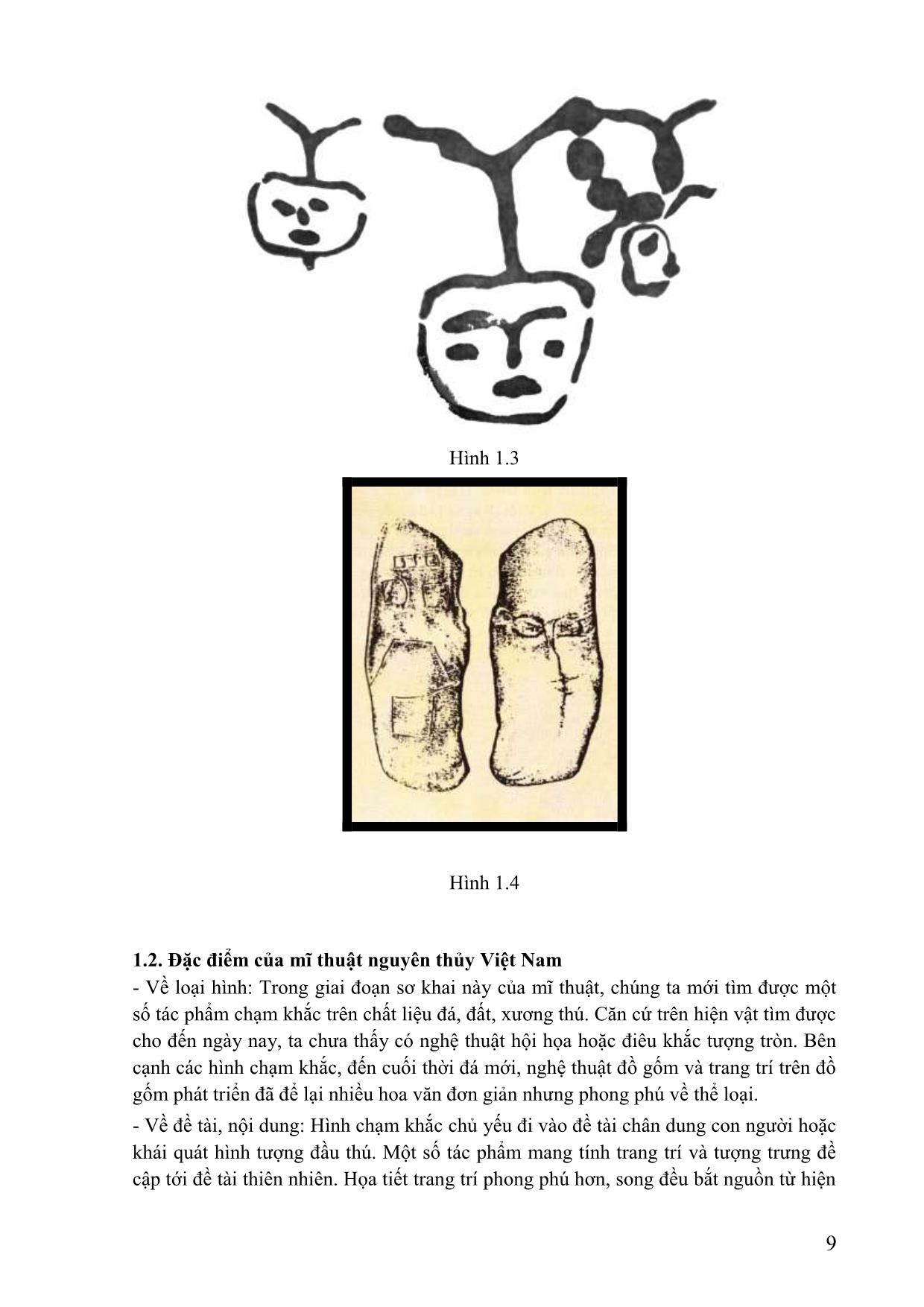Giáo trình Hội họa - Lịch sử mỹ thuật Việt Nam trang 9