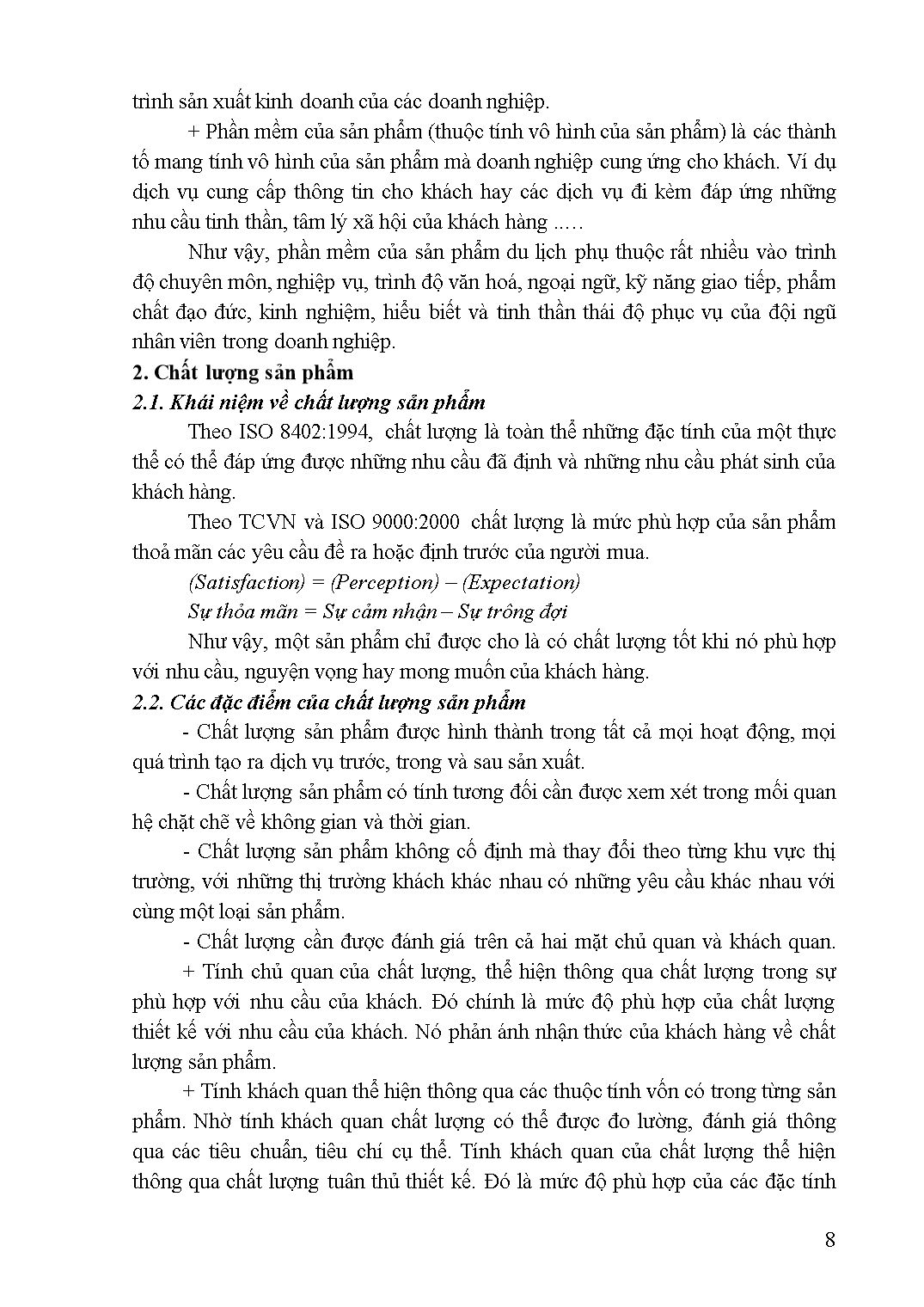 Giáo trình Kỹ thuật chế biến món ăn - Quản lý chất lượng trang 8