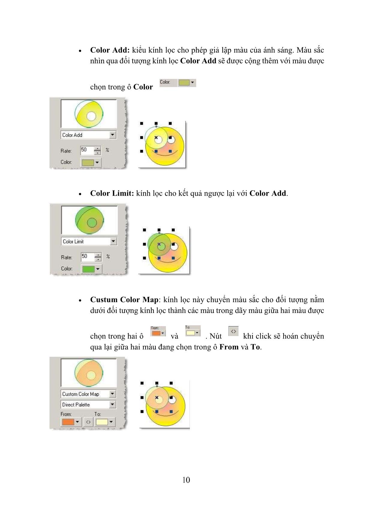 Giáo trình Hội họa - Thiết kế đồ họa bằng phần mềm Corel Draw 12 trang 10