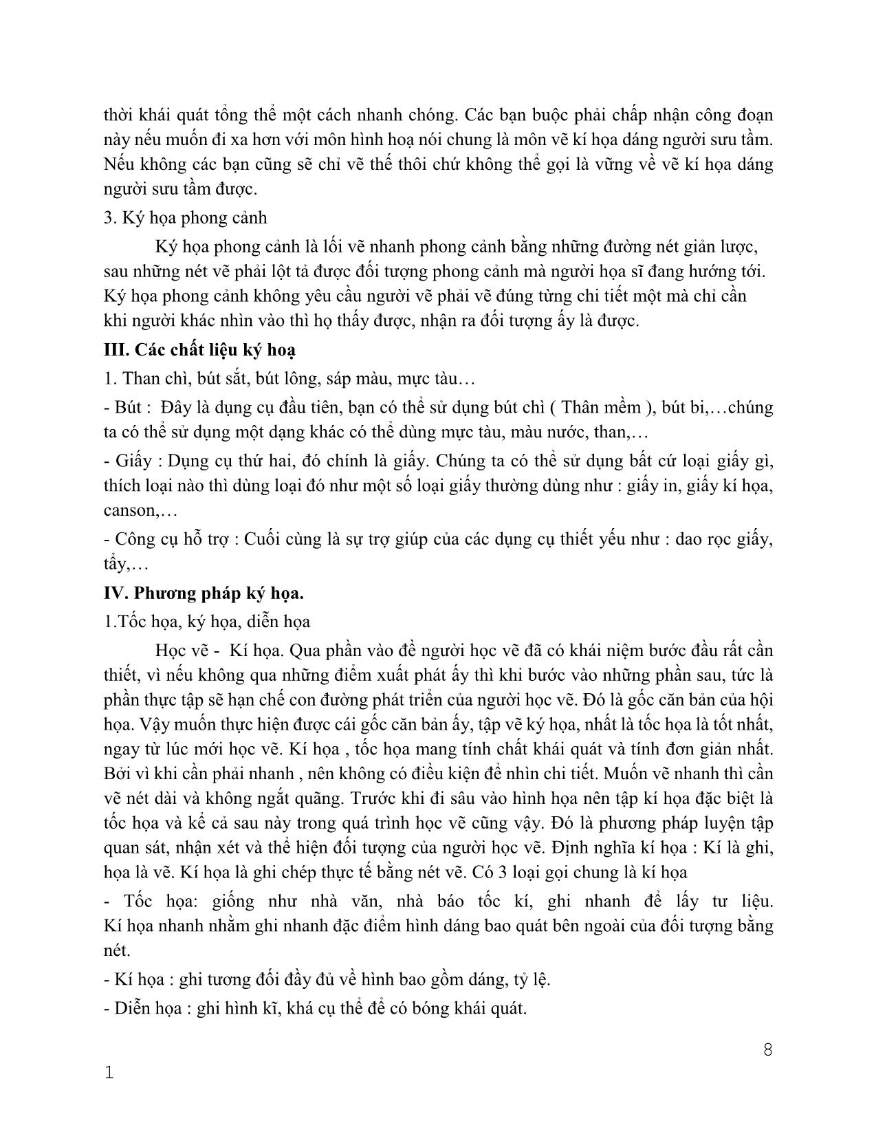 Giáo trình Hội họa - Trang trí cơ bản trang 8