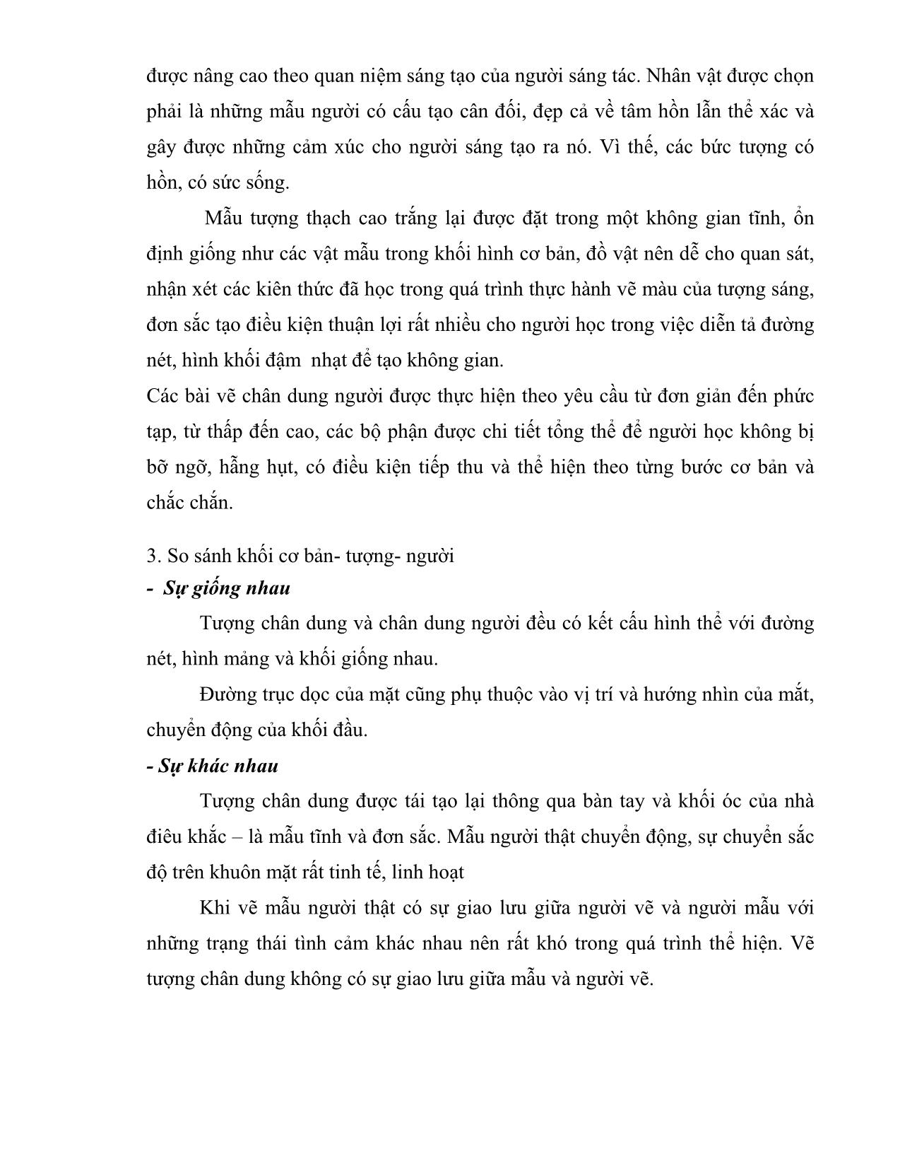 Giáo trình Hội họa - Vẽ hình họa chân dung và bán thân người thật trang 9