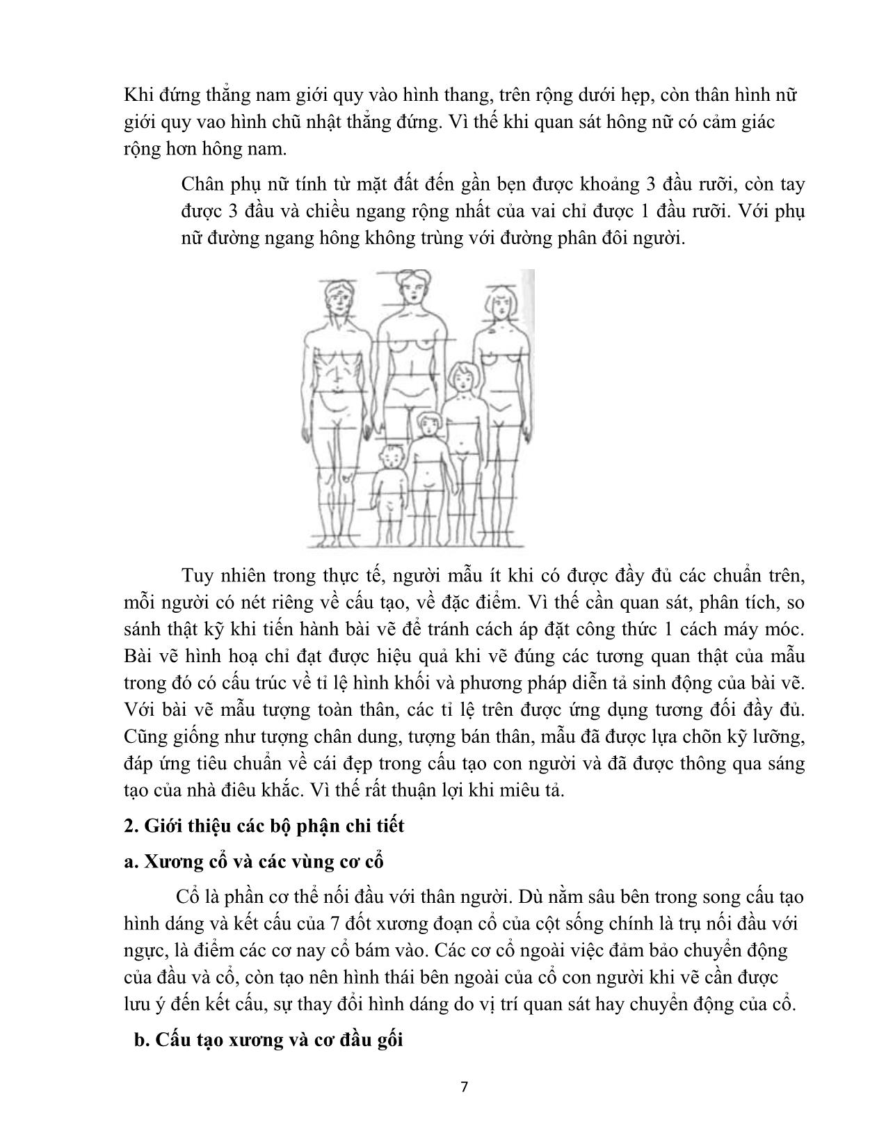 Giáo trình Hội họa - Vẽ hình họa toàn thân người thật trang 7