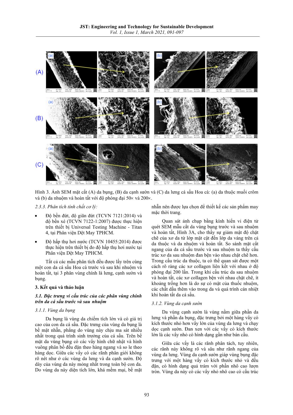 Nghiên cứu sự biến đổi màu sắc, vi cấu trúc và các tính chất cơ lý của da cá sấu Hoa cà trước và sau khi nhuộm trang 3