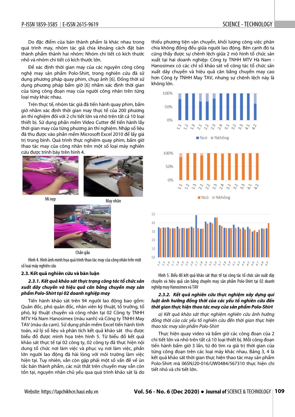 Nghiên cứu thực nghiệm xác định ảnh hưởng của các yếu tố đến thời gian may sản phẩm từ vải dệt kim sản xuất trên dây chuyền trang 4