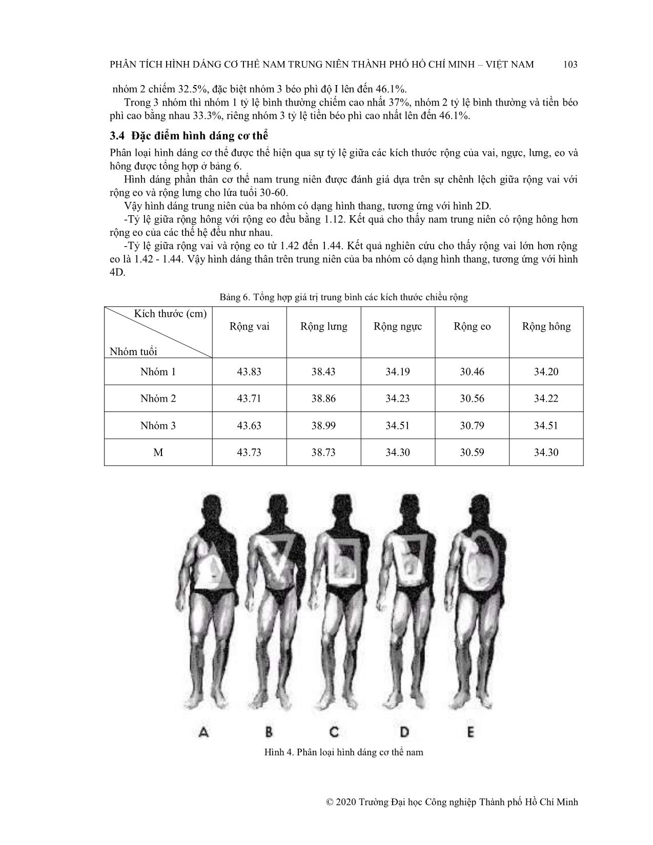 Phân tích hình dáng cơ thể nam trung niên thành phố Hồ Chí Minh – Việt Nam trang 7