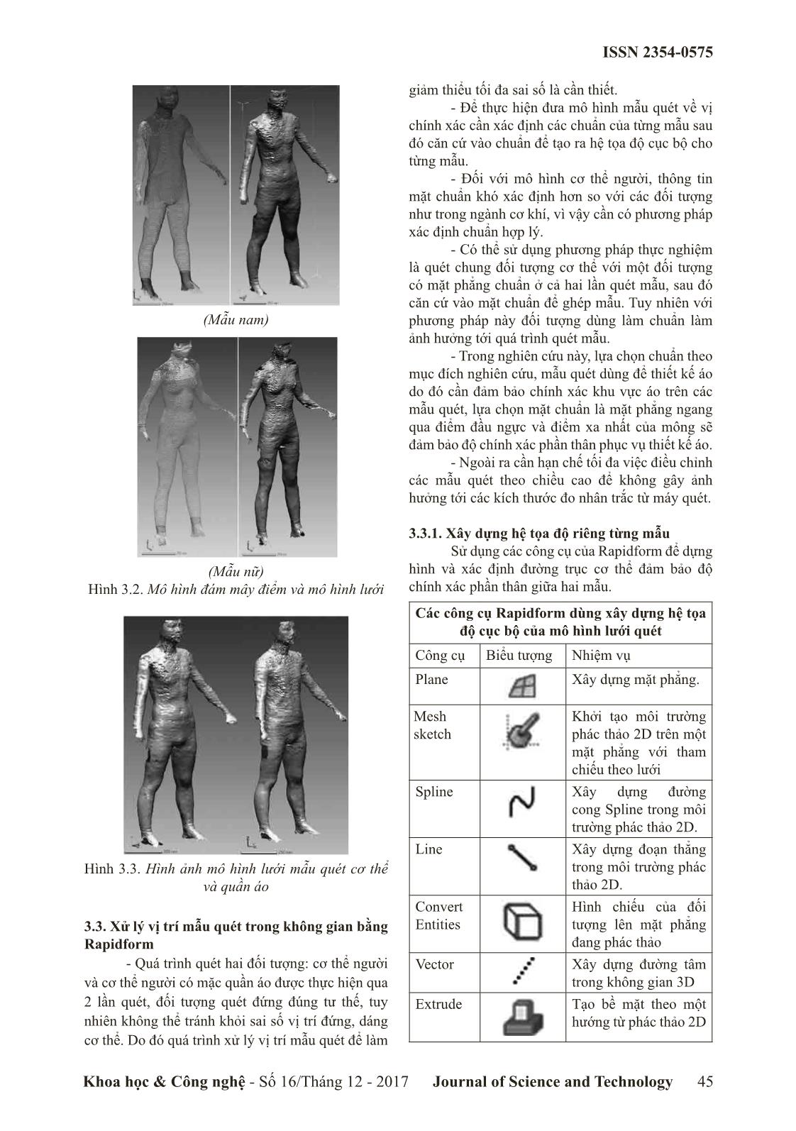 Xử lý dữ liệu quét mẫu cơ thể người phục vụ thiết kế quân áo 3 chiều trang 3