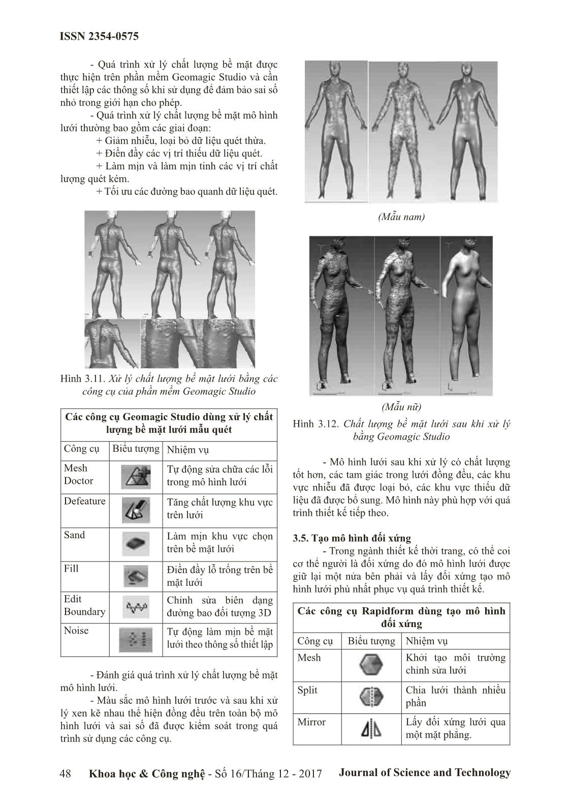 Xử lý dữ liệu quét mẫu cơ thể người phục vụ thiết kế quân áo 3 chiều trang 6