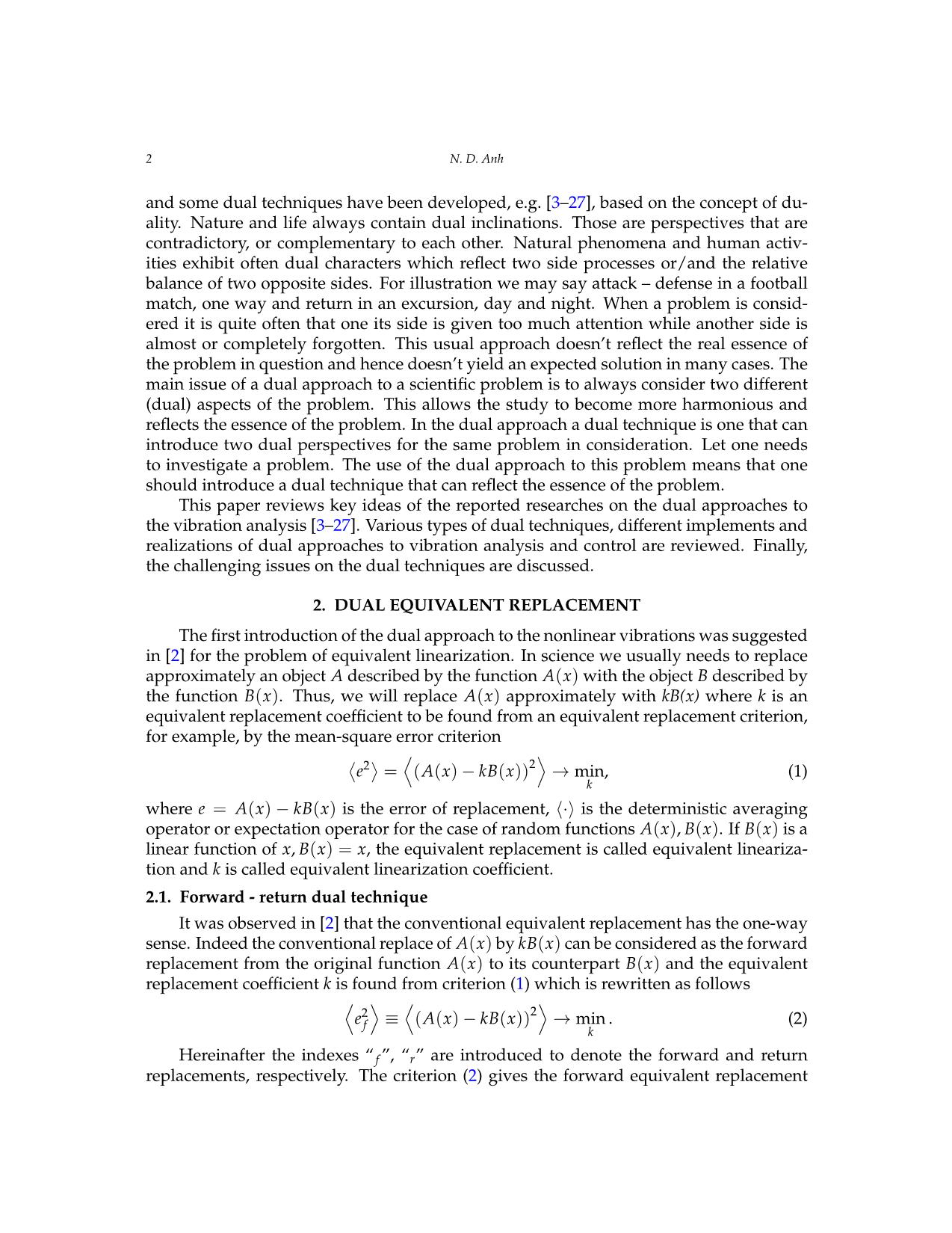 A comprehensive review on dual approach to the vibration analysis: some dual techniques and application trang 2