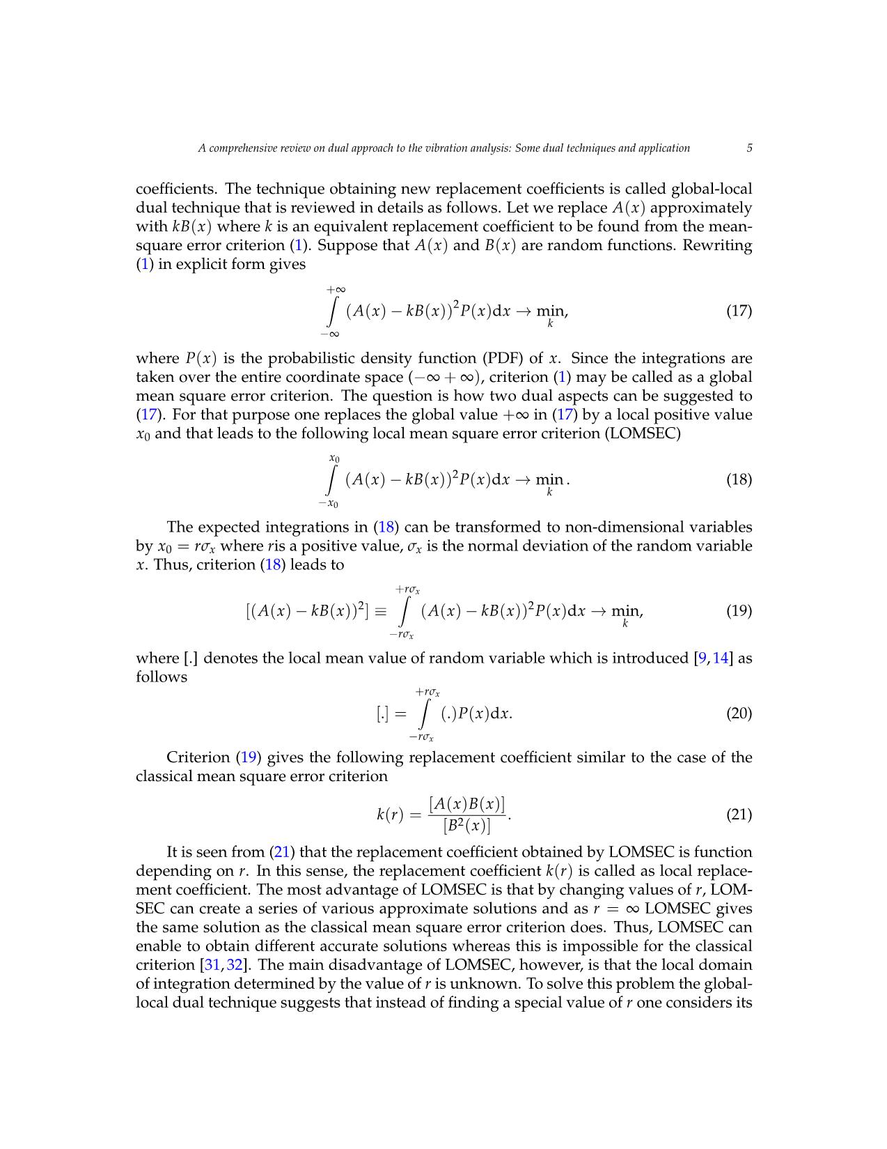 A comprehensive review on dual approach to the vibration analysis: some dual techniques and application trang 5