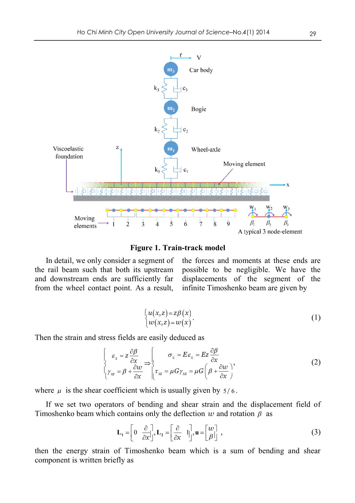 A moving element method using timoshenko’s beam theory for dynamic analysis of train - Track systems trang 4