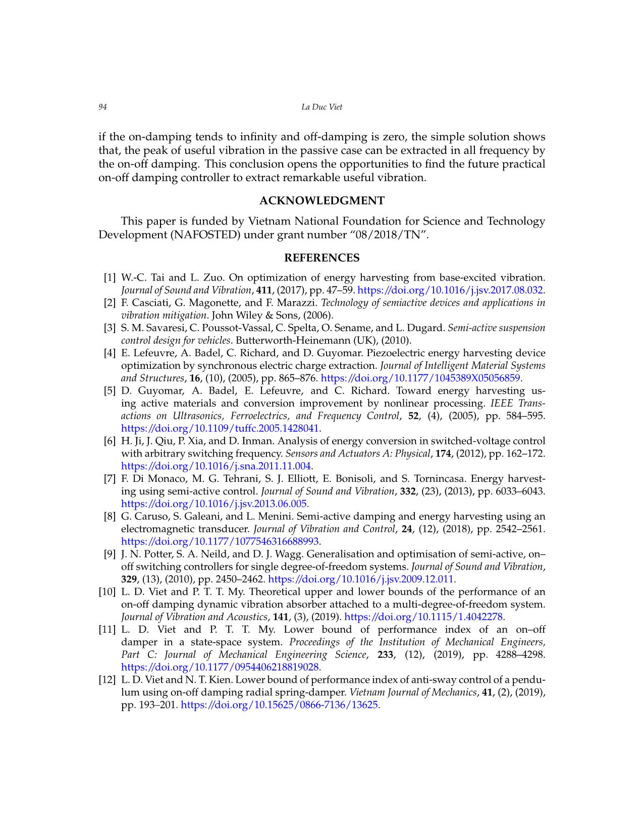 Amplification of useful vibration using on - off damping trang 8