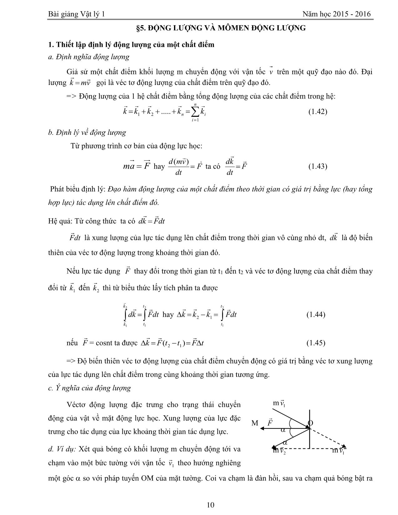 Giáo trình Vật lý 1 trang 10
