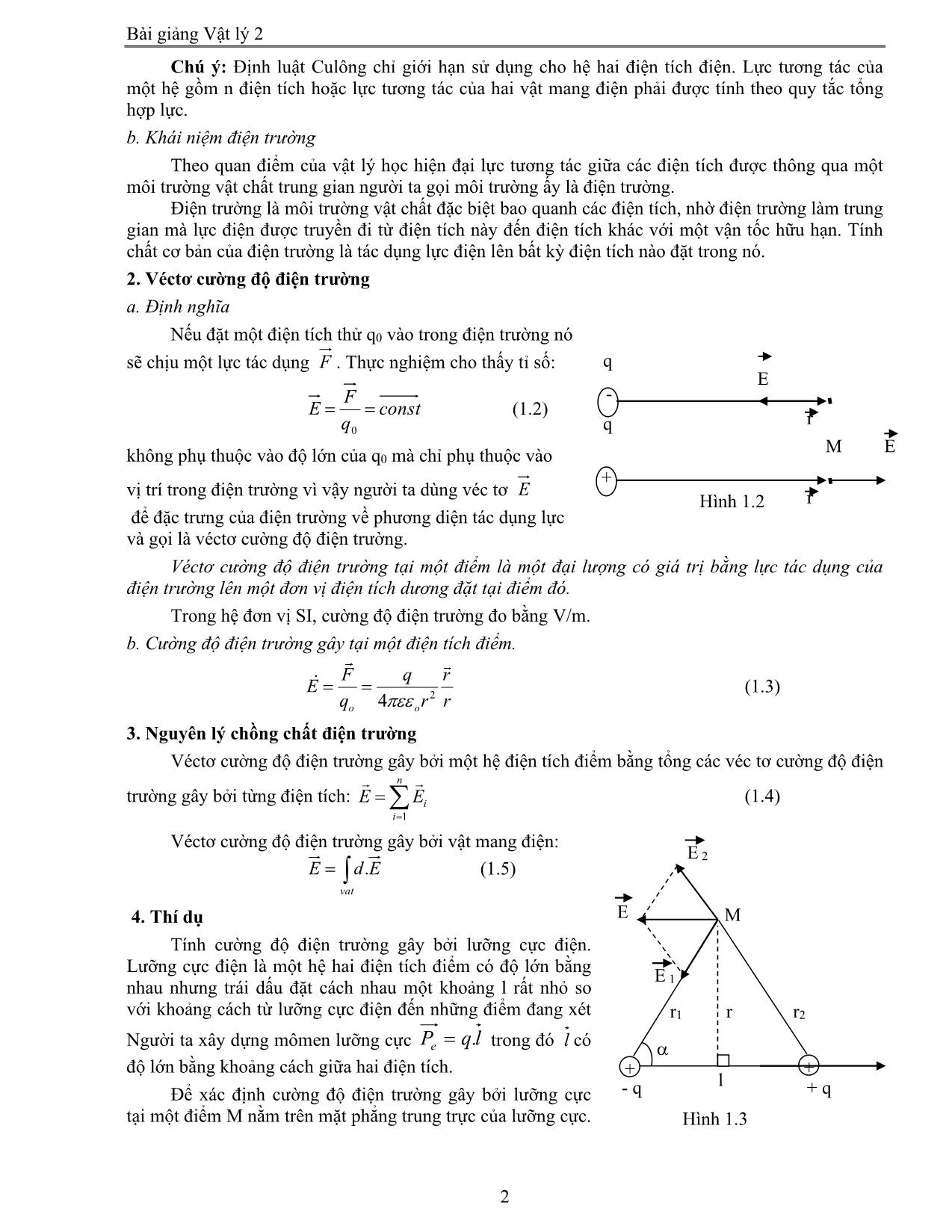 Giáo trình Vật lý 2 trang 2