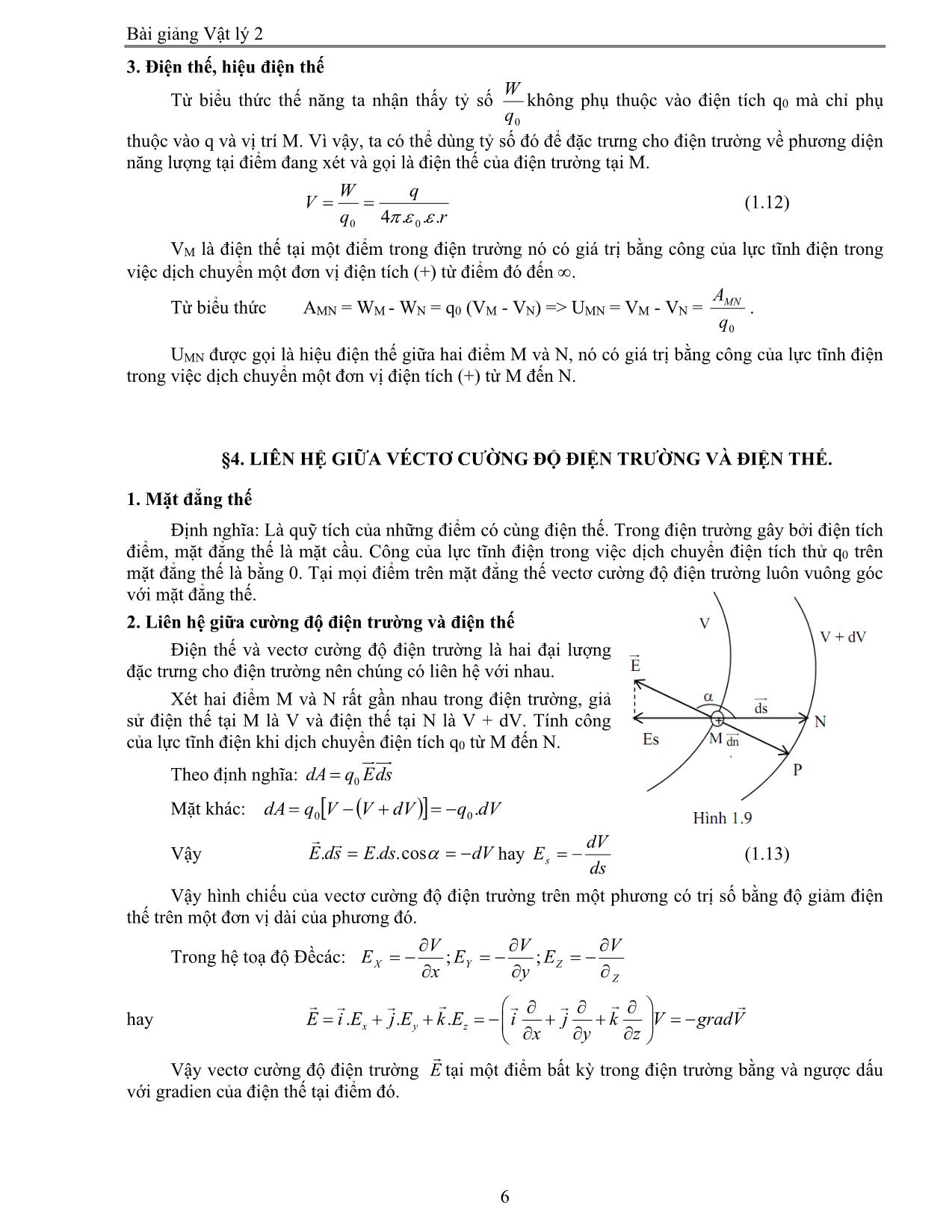 Giáo trình Vật lý 2 trang 6