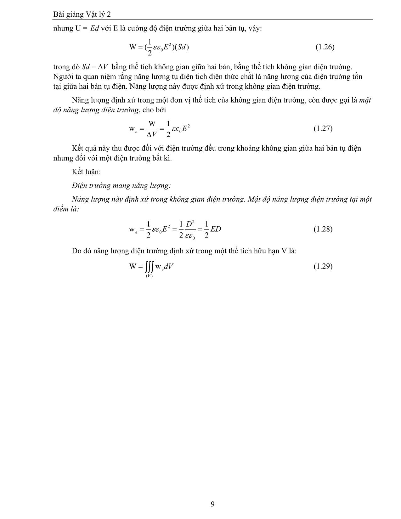 Giáo trình Vật lý 2 trang 9