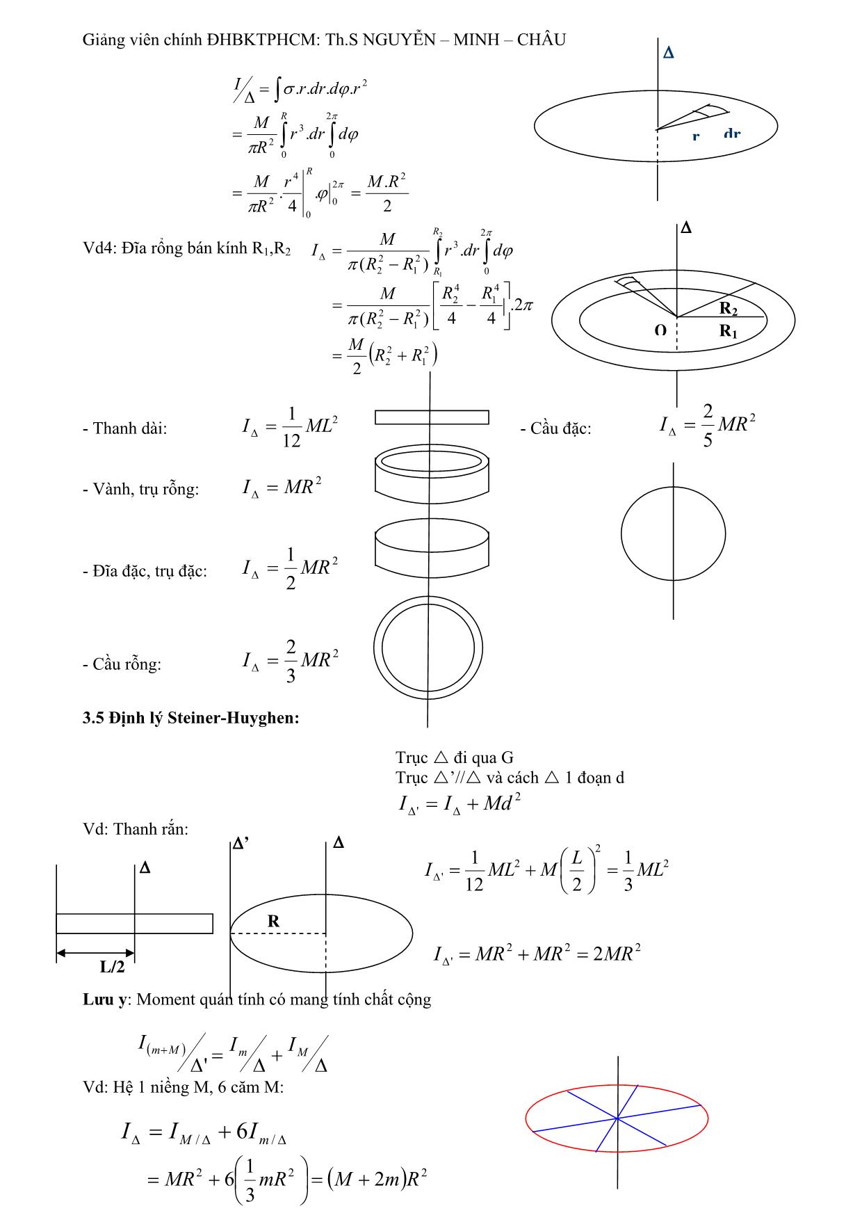 Giáo trình Vật lý đại cương - Chương 3: Động lực học hệ chất điểm. Vật rắn trang 5