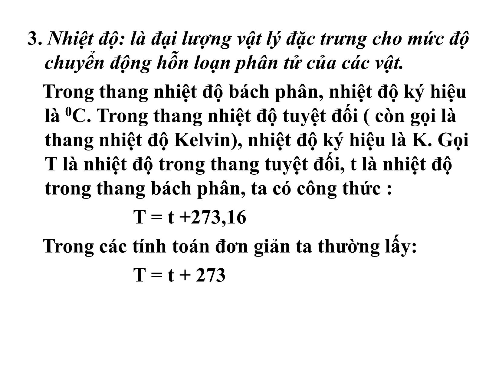 Bài giảng Vật lý đại cương 1 - Chương 4: Các định luật thực nghiệm về chất khí trang 4