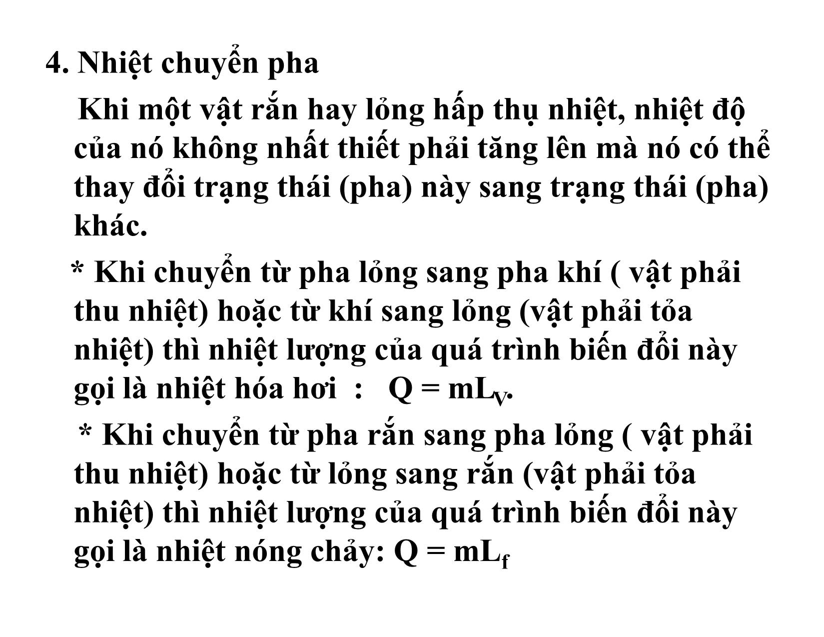 Bài giảng Vật lý đại cương 1 - Chương 4: Các định luật thực nghiệm về chất khí trang 5