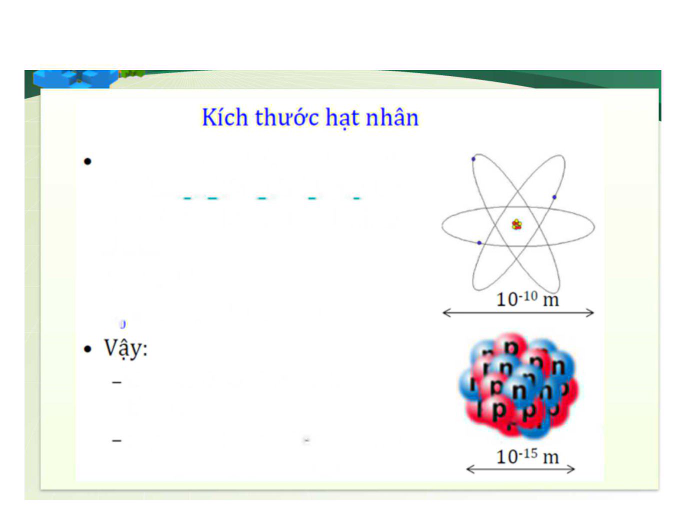 Bài giảng môn Vật lý đại cương 2 - Chương 8, Phần a: Hạt nhân nguyên tử trang 5