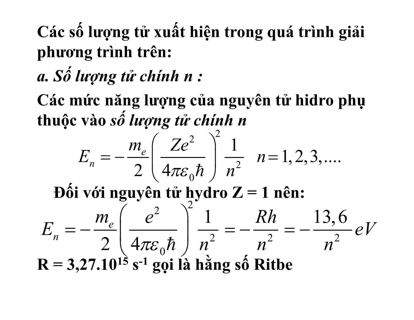 Bài giảng Vật lý đại cương A2 - Chương 7: Vật lý nguyên tử trang 4