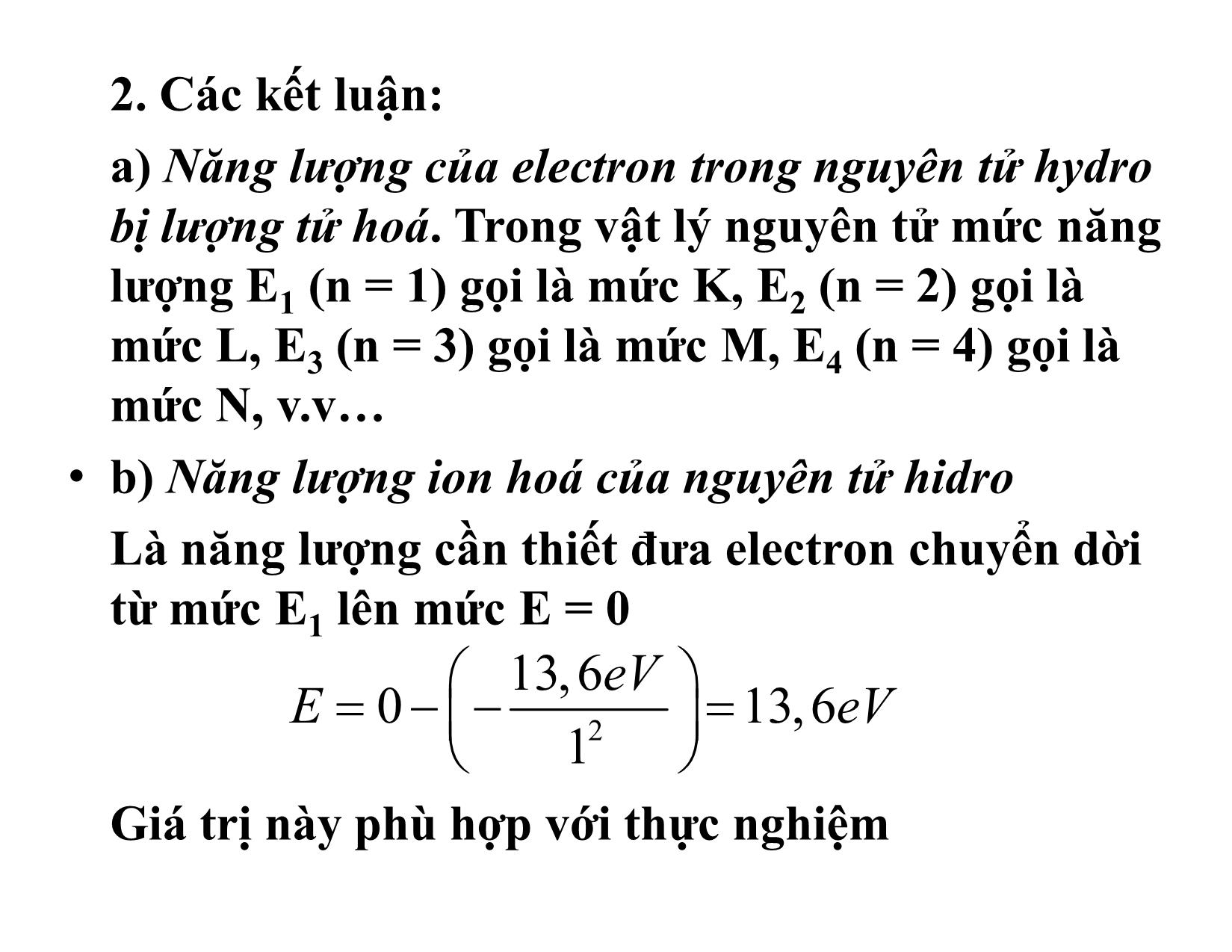 Bài giảng Vật lý đại cương A2 - Chương 7: Vật lý nguyên tử trang 8