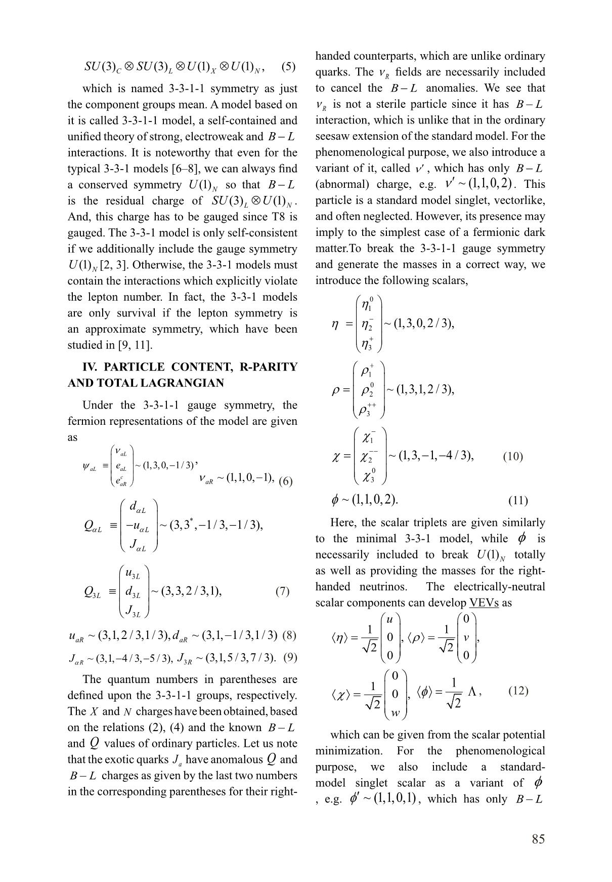 Ark matter in minimal 3-3-1-1 model trang 4