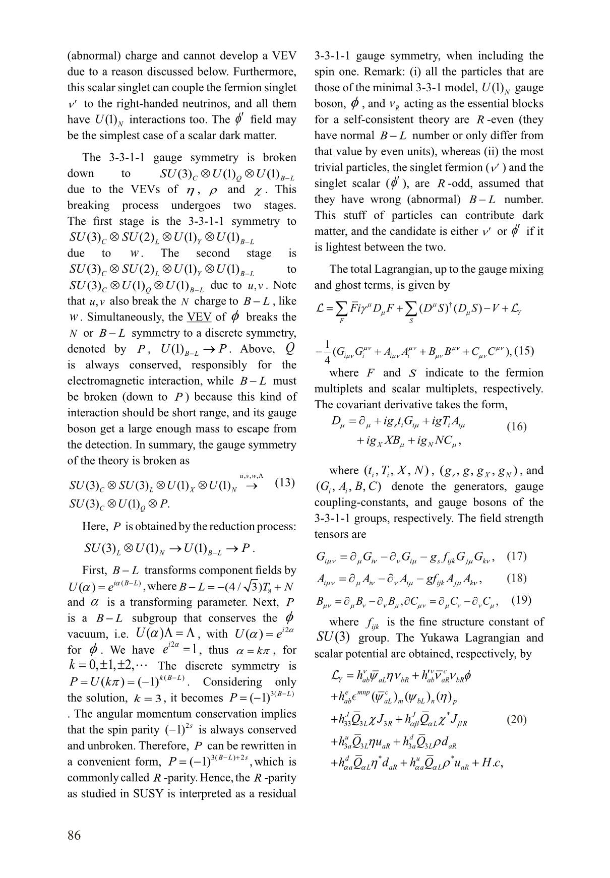 Ark matter in minimal 3-3-1-1 model trang 5