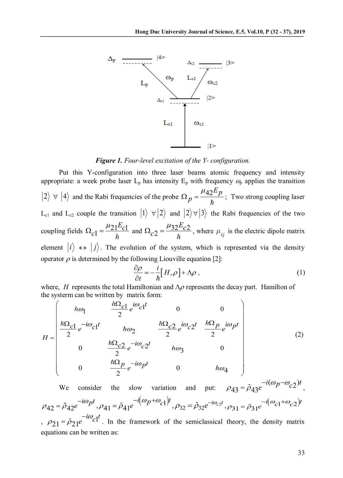 Determined absorption coefficient of 85Rb atom in the y-configuration trang 2