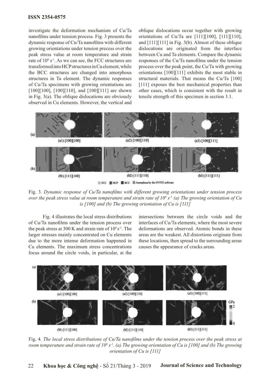 Effects of atomics growing orientation to mechanical properties of Cu/Ta bilayer using molecular dynamics simulation trang 3